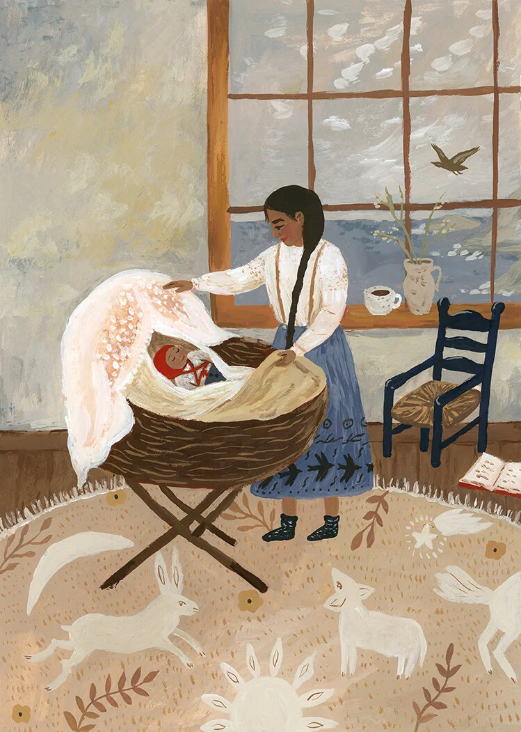 Fox Mother Print 19.5 X 26 cm — tijanadraws